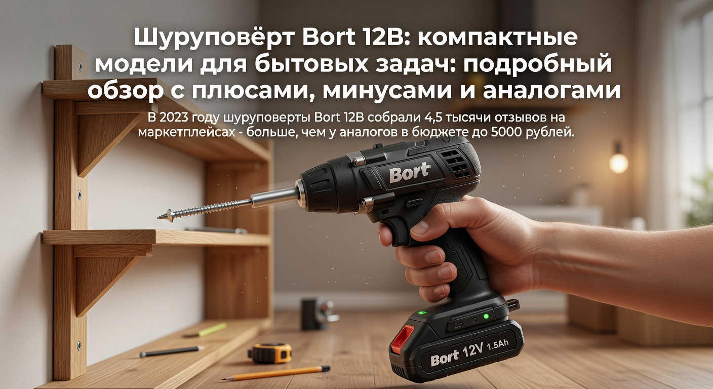 Шуруповёрт Bort 12В: компактные модели для бытовых задач: подробный обзор с плюсами, минусами и аналогами