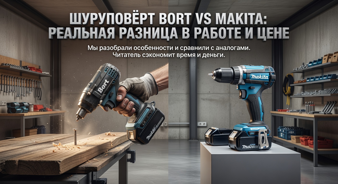 Шуруповёрт Bort vs Makita: реальная разница в работе и цене — разбираем особенности и сравниваем с аналогами